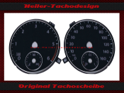 Tachoscheibe f&uuml;r VW Jetta 2011 Mph zu Kmh