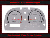 Tachoscheibe Lotus Elise 150 - 8 Shurlok MPH zu KMH