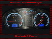 Tachoscheibe für VW Polo 9N Tacho bis 260 Drehzalmesser bis 60 UPM