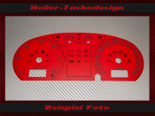 Tachoscheibe für VW Polo 9N Tacho bis 260 Drehzalmesser bis 60 UPM