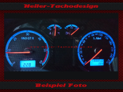 Tachoscheibe f&uuml;r VW Polo 9N Tacho bis 260 Drehzalmesser bis 60