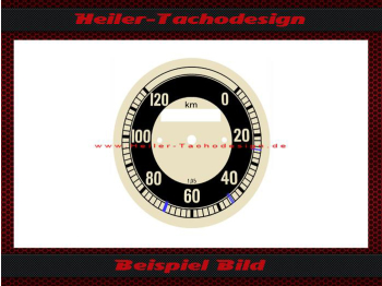 Speedometer Disc for BMW R25 R26 R27 0 to 120 Kmh Ø75 mm