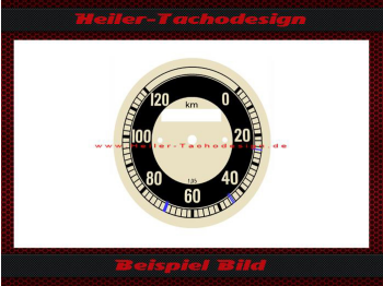 Speedometer Disc for BMW R25 R26 R27 0 to 120 Kmh Ø75 mm