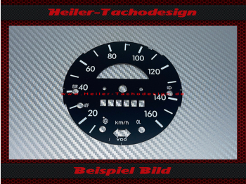 Speedometer Disc for Vw Beetle 1303 Mph to Kmh 160 Kmh - 1