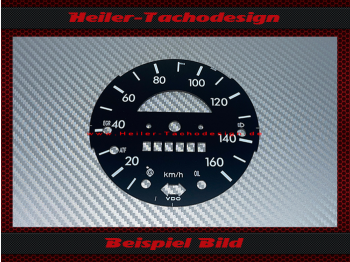 Speedometer Disc for Vw Beetle 1303 Mph to Kmh 160 Kmh - 1