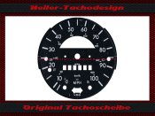 Tachoscheibe für Vw Käfer 1303 Mph zu Kmh 160 Kmh - 1