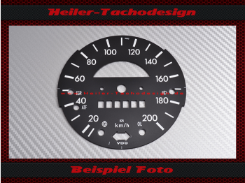 Speedometer Disc for Vw Beetle 1303 Mph to Kmh 200 Kmh