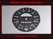 Speedometer Disc for Vw Beetle 1303 Mph to Kmh 200 Kmh