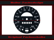 Speedometer Disc for Vw Beetle 1303 100 Mph to 160 Kmh - 2