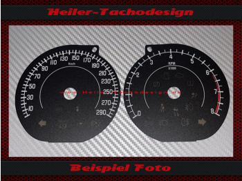 Speedometer Disc for Jaguar XK 2007 Mph to Kmh