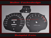 Tachoscheibe für Mitsubishi 3000 GT Mph zu Kmh