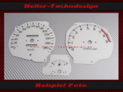 Tachoscheibe f&uuml;r Mitsubishi 3000 GT Mph zu Kmh