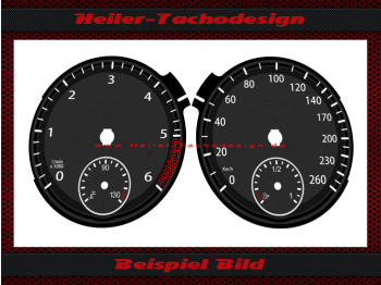 Tachoscheibe für VW Jetta 2010 1KM Diesel Mph zu Kmh