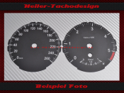 Tachoscheibe BMW E81 E82 E84 E87 E88 1er Diesel Mph zu Kmh