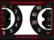 Tachoscheibe für Mercedes 170V oder 170S W136 W187...