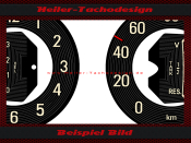 Speedometer Disc Mercedes 170V or 170S W136 W187 W191 160 Kmh