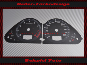 Tachoscheiben f&uuml;r Audi Q7 4L Benzin Mph zu Kmh