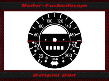 Speedometer Disc for Vw Beetle 1200 200 Kmh