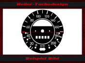 Speedometer Disc for Vw Beetle 1200 200 Kmh
