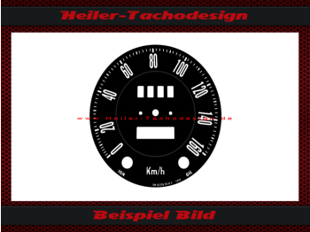 Speedometer Disc for Smiths 0 to 160 Kmh &Oslash;92 mm Mph to Kmh