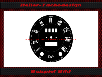 Tachoscheibe für Smiths Ø92 mm 100 Mph zu 160 Kmh