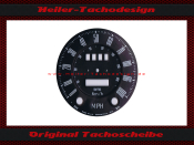 Tachoscheibe für Smiths 0 bis 160 Kmh Ø92 mm...
