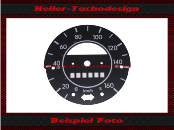 Speedometer Disc for Vw Beetle 1200 Mph to Kmh