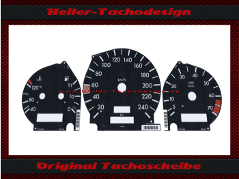 Tachoscheibe f&uuml;r Mercedes W202 240 Kmh Benzin von VDO