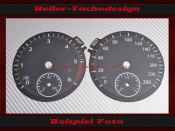 Tachoscheibe f&uuml;r VW Golf 6 Diesel Mph zu Kmh - 1
