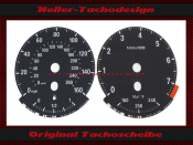 Speedometer Disc BMW X5 X6 E70 E71 Benzin DZM bis 7,5 Oil Display Mph to Kmh