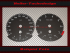 Speedometer dials for BMW X5 X6 E70 E71 160 Mph to 260 Kmh 7000 UPM with oil temperature