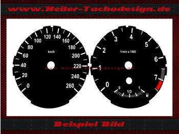 Speedometer Discs for BMW E81 E82 E84 E87 E88 1er 240 Kmh 7500 RPM