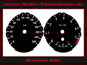 Tachoscheibe für BMW E81 E82 E84 E87 E88 1er 240 Kmh...