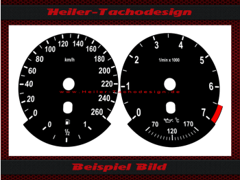 Speedometer Disc for BMW E60 E61 Petrol Tachometer 7,0 Mph to Kmh