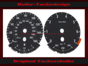 Speedometer disc for BMW E60 E61 160 Mph to 260 Kmh 7000 UPM with oil temperature