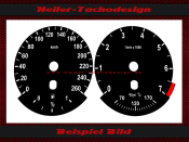 Speedometer Disc for BMW E60 E61 Petrol Tachometer 7,0 Mph to Kmh