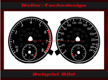 Speedometer Disc for VW Jetta A5 Petrol 180 Mph to Kmh