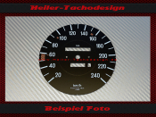 Speedometer Disc for Mercedes W107 R107 300 SL 240 kmh...