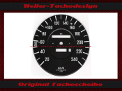 Tachoscheibe für Mercedes W107 R107 300 SL 240 Kmh elektronischer Tacho