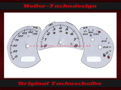 Tachoscheiben für Porsche Boxster S 986 Facelift Schalter 180 Mph zu 300 Kmh
