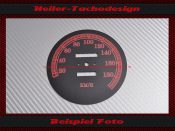 Speedometer Disc for Harley Davidson Softail FXSTC 1992 to 1995 Ø100 Mph to Kmh