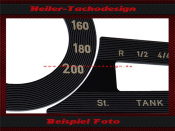 Tachoscheibe für Mercedes Adenauer Typ 300 W186 W189 VDO 1952 bis 1961 160 180 200 Kmh
