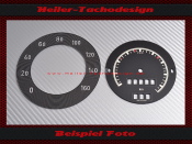 Tachoscheibe f&uuml;r Mercedes Adenauer Typ 300 W186 W189 VDO 1952 bis 1961 160 180 200 Kmh