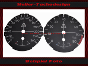 Tachoscheibe für BMW E81 E82 E84 E87 E88 1er135i Benzin Mph zu Kmh