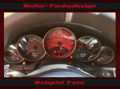 Tachoscheiben für Porsche 911 997 PDK 200 Mph zu 330 Kmh