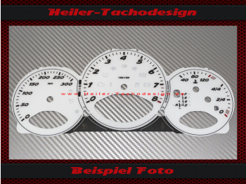 Tachoscheibe für Porsche Boxster 987 Cayman 987c PDK 190 Mph zu 300 Kmh