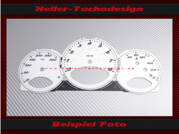 Tachoscheibe für Porsche Boxster 987 Cayman 987c Schalter 190 Mph zu 300 Kmh