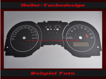 Tachoscheiben für Ford Mustang Boss Recaro 2010 bis 2012 180 Mph zu 280 Kmh