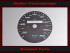 Tachoscheibe für Porsche 911 964 993 ohne Tageskilometerzähler Mph zu Kmh