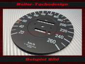 Tachoscheibe für Mercedes W107 R107 560 SL...